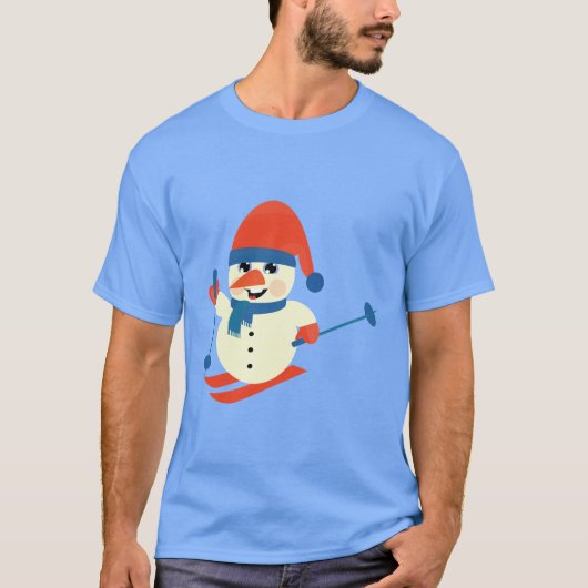 Niedlich Baby Snowman T-Shirt (Vorderseite)