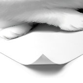 Niedlich Baby Spitz Welpenhund Zeichnend Poster (Ecke)