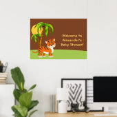 Niedlich Baby Tiger Baby Shooter Poster (Heimbüro)