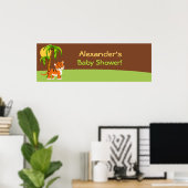 Niedlich Baby Tiger Baby Showbanner Poster (Heimbüro)