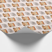 Niedlich Baby Tiger Craw Kindergeburtstag Geschenkpapier (Ecke)