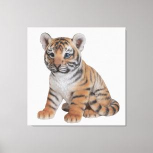 Niedlich Baby Tiger Cub Leinwanddruck