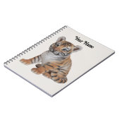 Niedlich Baby Tiger Cub Notizblock (Linke Seite)