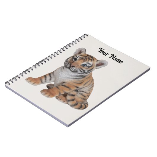 Niedlich Baby Tiger Cub Notizblock (Linke Seite)
