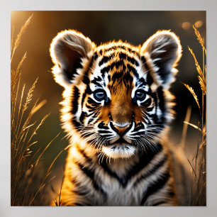 Niedlich Baby Tiger Cub Poster