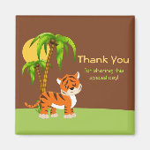 Niedlich Baby Tiger Danke Magnet (Vorne)