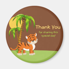 Niedlich Baby Tiger Danke Magnet