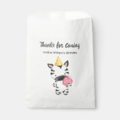 Niedlich Baby Tiger mit Geschenk, Danke Party Geschenktütchen (Vorderseite)