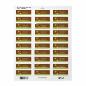 Niedlich Baby Tiger Rücksendeadresse Labe (Vorne)