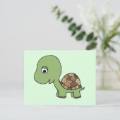 Niedlich Baby Tortoise Postkarte (Stehend Vorderseite)