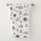 Niedlich Baby Toy Pattern Badhandtuch Set (Insitu)