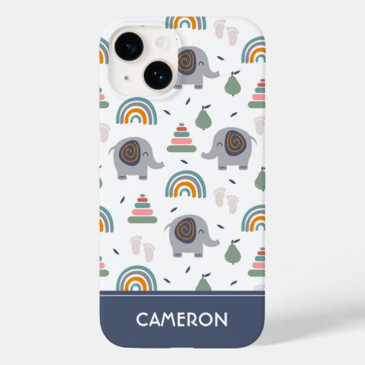 Niedlich Baby Toy Pattern Case-Mate iPhone Hülle (Rückseite)