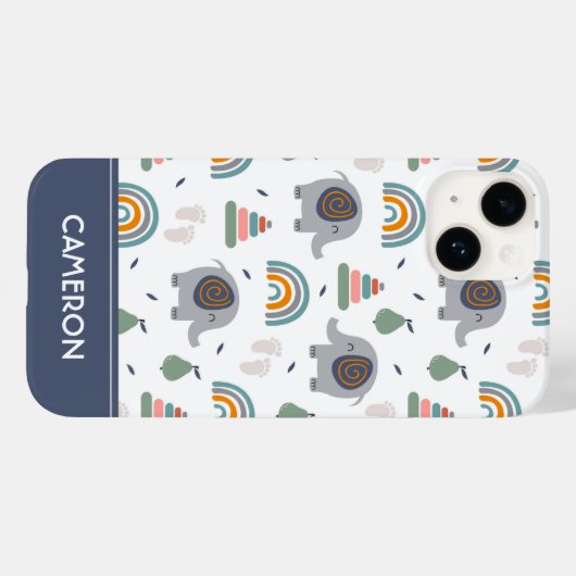 Niedlich Baby Toy Pattern Case-Mate iPhone Hülle (Rückseite (Horizontal))