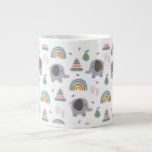 Niedlich Baby Toy Pattern Jumbo-Tasse (Vorderseite)