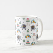Niedlich Baby Toy Pattern Kaffeetasse (VorderseiteRechts)