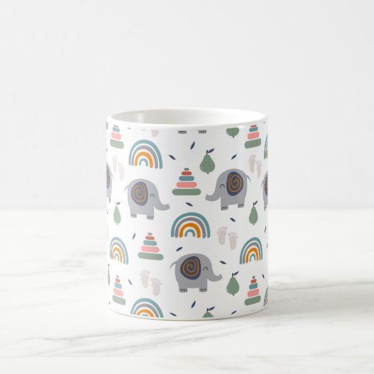 Niedlich Baby Toy Pattern Kaffeetasse (Mittel)