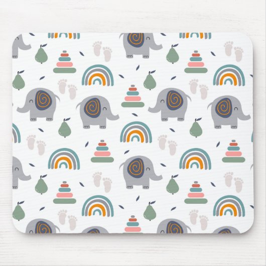 Niedlich Baby Toy Pattern Mousepad (Vorne)