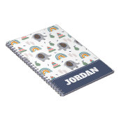 Niedlich Baby Toy Pattern Notizblock (Rechte Seite)