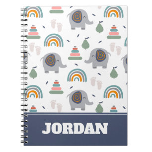 Niedlich Baby Toy Pattern Notizblock