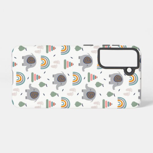 Niedlich Baby Toy Pattern Samsung Galaxy Hülle (Rückseite (Horizontal))