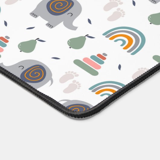 Niedlich Baby Toy Pattern Schreibtischunterlage (Ecke)