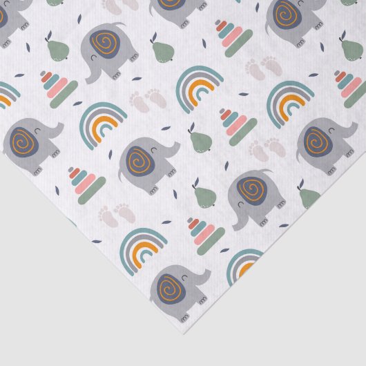 Niedlich Baby Toy Pattern Seidenpapier (Ausschnitt)