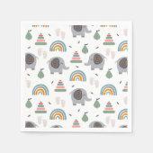 Niedlich Baby Toy Pattern Serviette (Vorderseite)