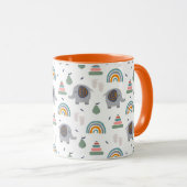 Niedlich Baby Toy Pattern Tasse (VorderseiteRechts)