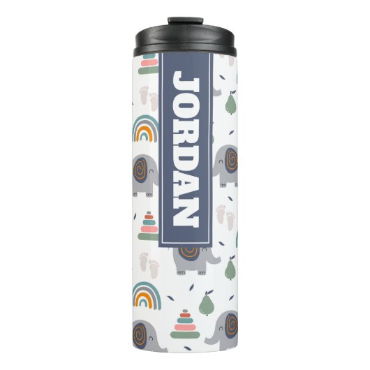 Niedlich Baby Toy Pattern Thermosbecher (Vorderseite)