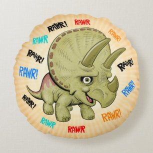 Niedlich Baby Triceratops RAWR Kissen