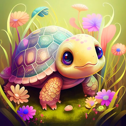 Niedlich Baby Turtle Jigsaw Puzzle
