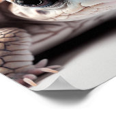 Niedlich Baby Turtle Portrait | Platz 1:1 Poster (Ecke)