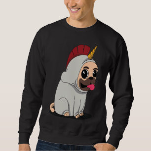 Niedlich Baby Unicorn Mops Hund Classic T - Shirt 