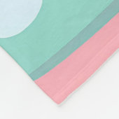 Niedlich Baby Unicorn Rainbow Fleecedecke (Ecke)