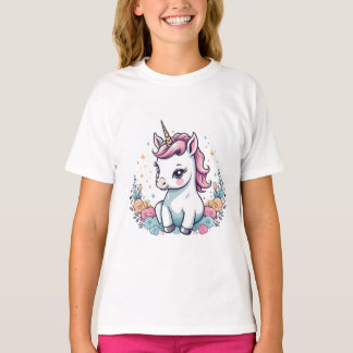 Niedlich Baby Unicorn T - Shirt für Mädchen