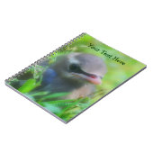 Niedlich Baby Waxwing Bird Animal Notebook Notizblock (Linke Seite)