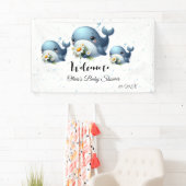 Niedlich Baby Whale Baby Showbanner Banner (Insitu)
