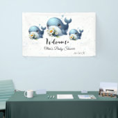 Niedlich Baby Whale Baby Showbanner Banner (Messeveranstaltung)