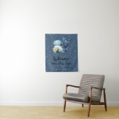 Niedlich Baby Whale Baby Shower Tapestry Wandteppich (Beispiel)