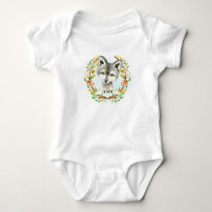 Niedlich Baby Wolf Strampler