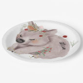 Niedlich Baby Wombat Gold Speckle Custom Pappteller (Schrägansicht)