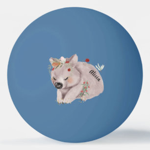 Niedlich Baby Wombat Gold Speckle CustomPing Pong Tischtennisball