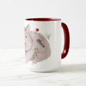 Niedlich Baby Wombat Gold Speckle Individuelle Nam Tasse (VorderseiteRechts)