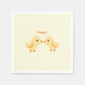 Niedlich Baby Yellow Chick Baby Dusche Serviette (Vorderseite)