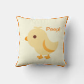 Niedlich Baby Yellow Chick Kissen (Rückseite)