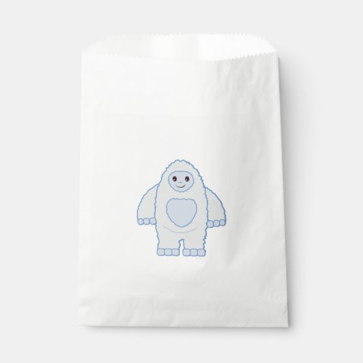 Niedlich Baby Yeti Geschenktütchen (Vorderseite)