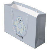 Niedlich Baby Yeti Große Geschenktüte (Rückseite Schrägansicht)