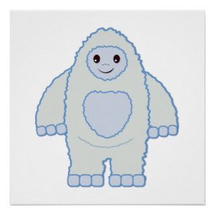 Niedlich Baby Yeti Poster