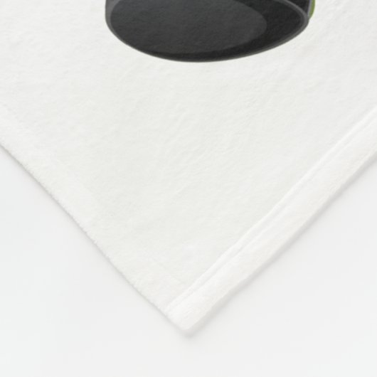 Niedlich Baby Zebra Art, Name und Botschaft des Ki Fleecedecke (Ecke)