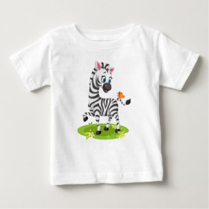 Niedlich Baby Zebra Cartoon-23960 Baby T-shirt
